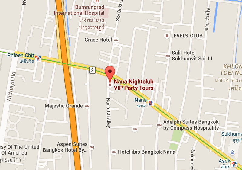 Nana nighclub map view